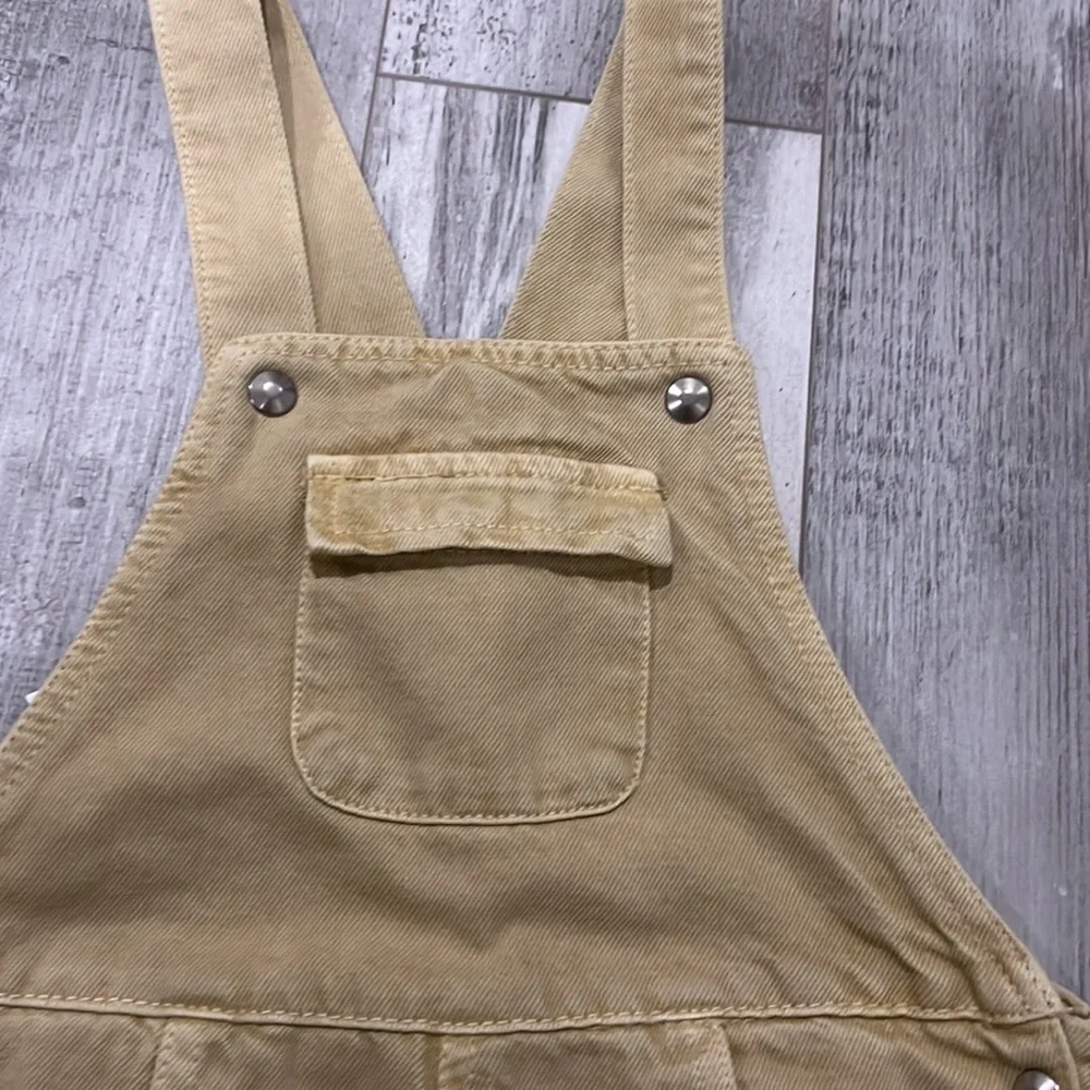 Zara Unisex Sand Denim Overalls Size 4-5
